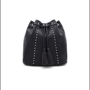 BCBGeneration Black Tassel Backpack